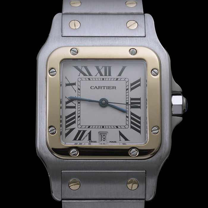 Cartier(까르띠에) 산토스 갈베 콤비 L사이즈 남성용 시계