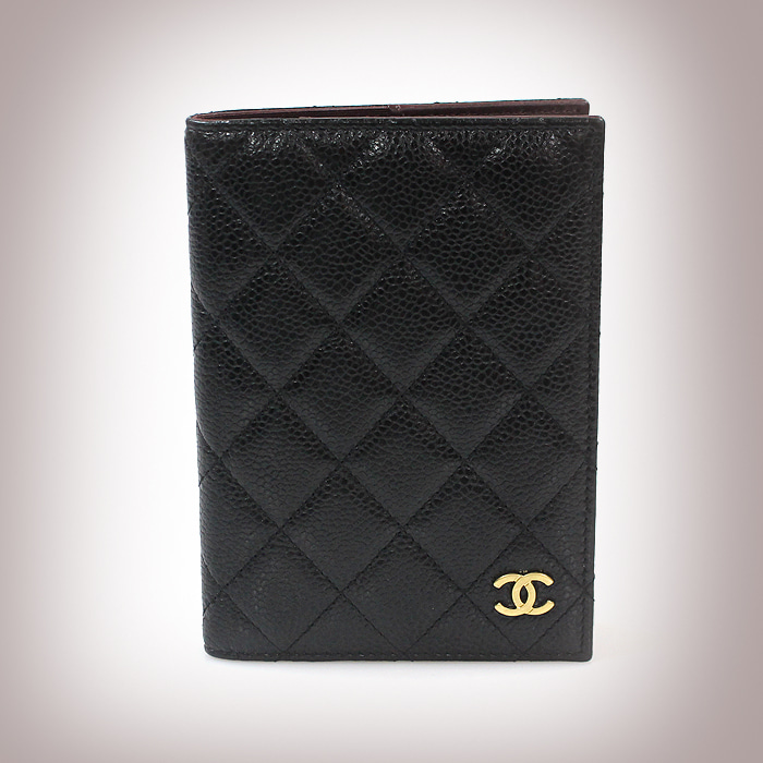 Chanel(샤넬) A80385 캐비어 금장 클래식 여권 케이스 (21번대)
