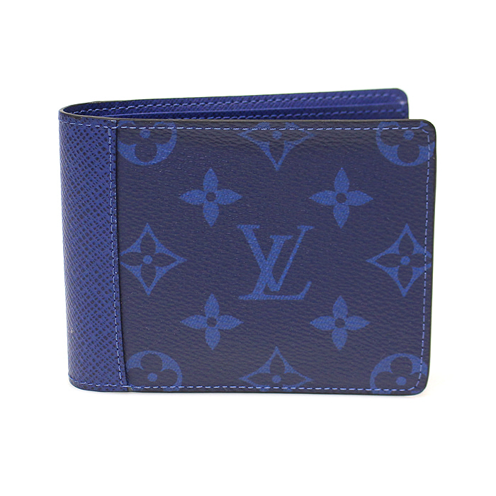 Louis Vuitton(루이비통) M30299 모노그램 퍼시픽 캔버스 코발트 타이가 레더 멀티플 월릿 반지갑