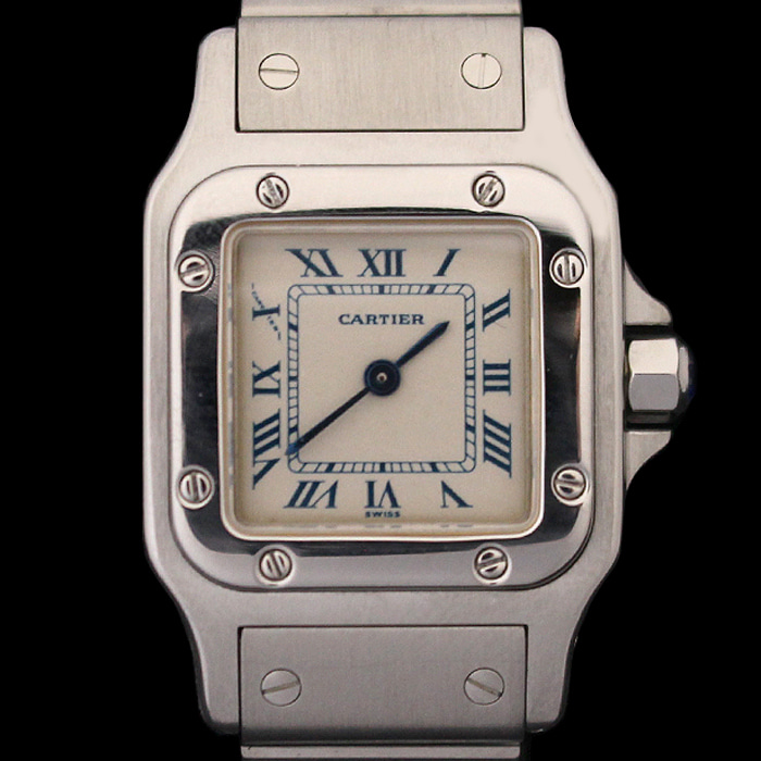 Cartier(까르띠에) W20017D6 24MM 스틸 쿼츠 산토스 갈베 SM 여성 시계