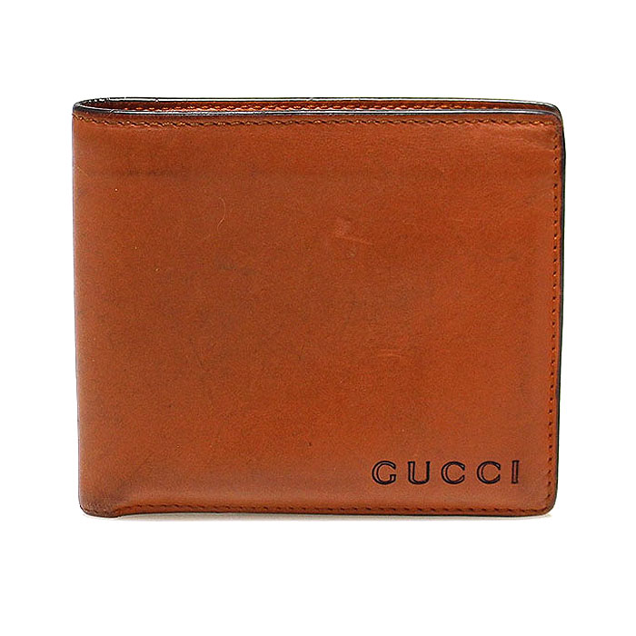 Gucci(구찌) 268326 브라운 레더 블랙 로고 반지갑