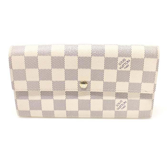 Louis Vuitton(루이비통) N61735 다미에 아주르 캔버스 사라 월릿 장지갑