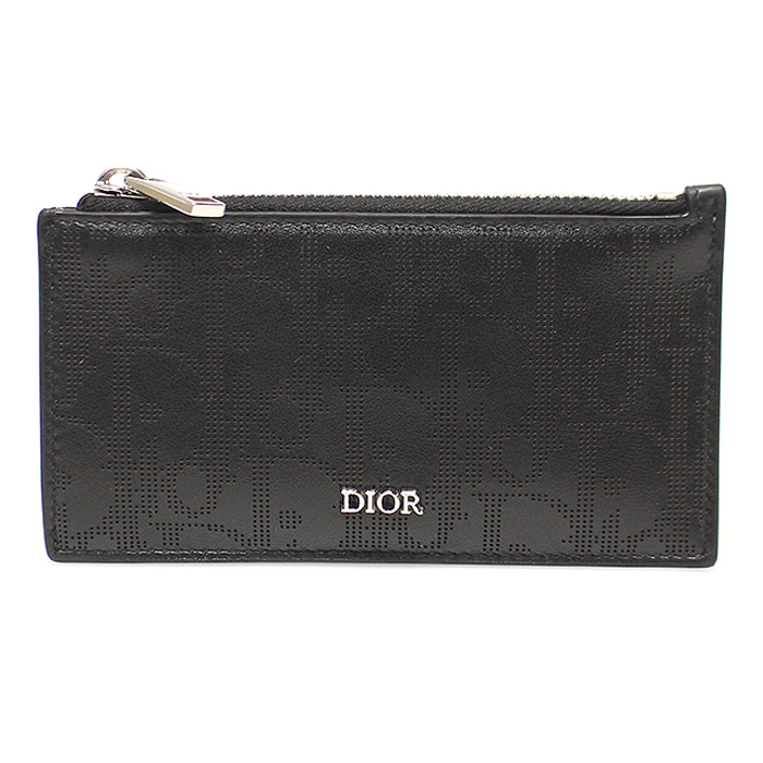 Dior(크리스챤디올) 2ESBC250VPD_H03E 블랙 디올 오블리크 갤럭시 가죽 지퍼 카드 홀더 지갑