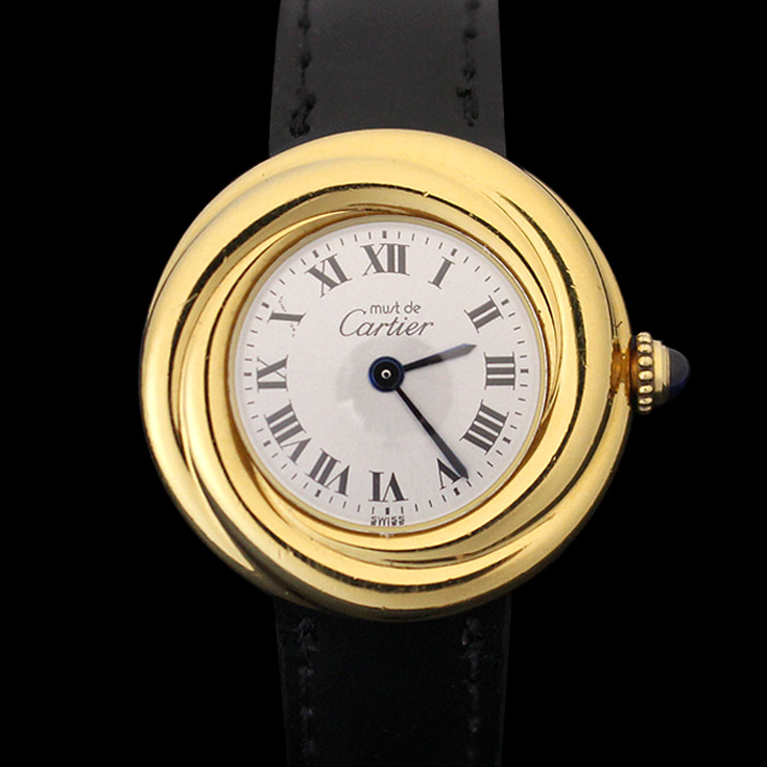 Cartier(까르띠에) W1010744 925 금장 머스트 드 까르띠에 버메일 트리니티 여성 시계