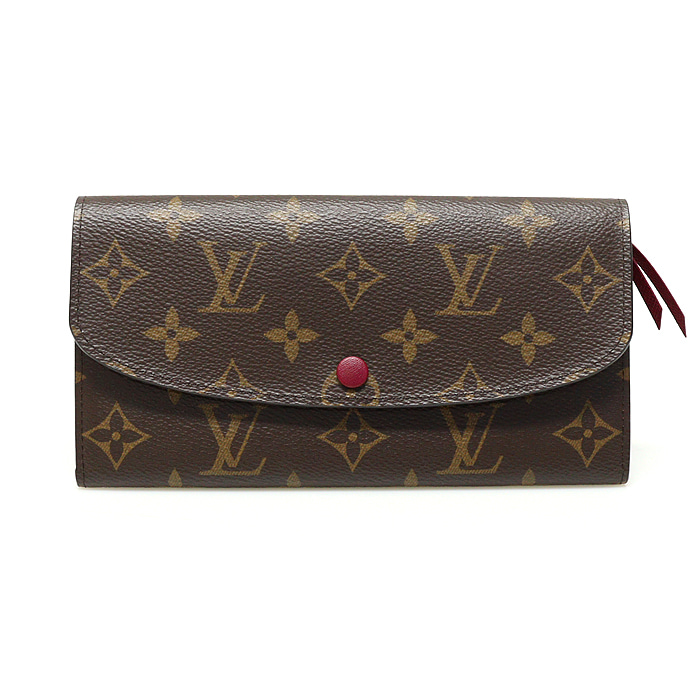 Louis Vuitton(루이비통) M60697 모노그램 캔버스 푸시아 에밀리 월릿 장지갑
