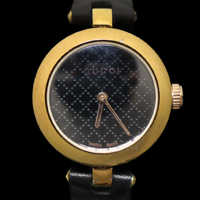 Gucci(구찌) YA141501 141.5 26MM 쿼츠 금장 디아망티시마 가죽밴드 여성 시계