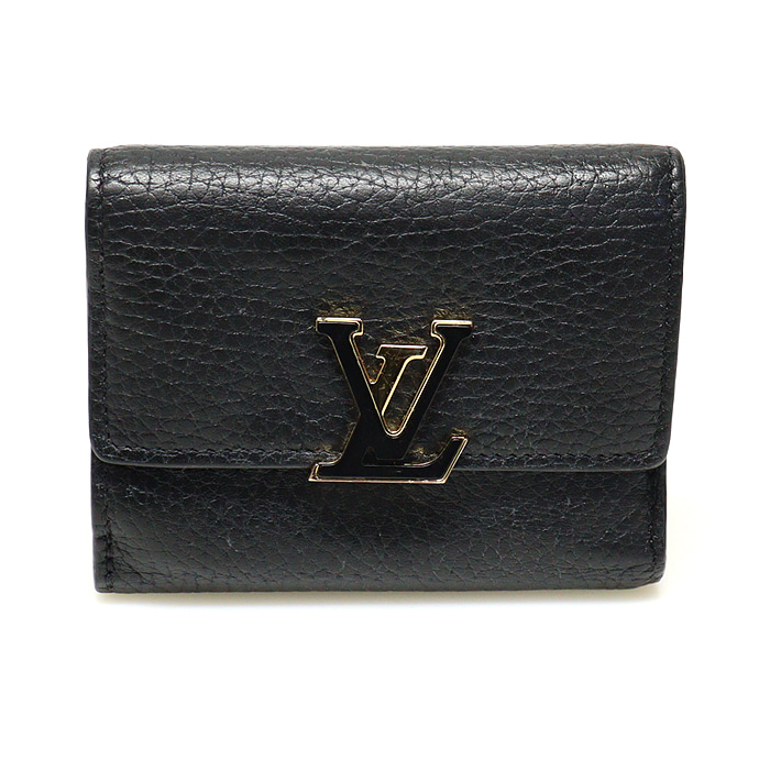 Louis Vuitton(루이비통) M68587 블랙 토뤼옹 레더 카퓌신 XS 월릿 반지갑