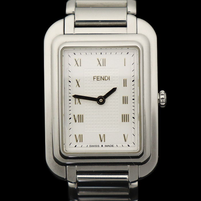 Fendi(펜디) F701036000 70000M 스틸 쿼츠 스퀘어 CLASSICO 클라시코 여성 시계