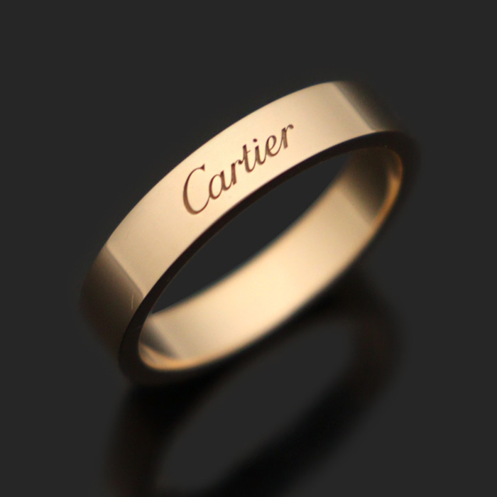 Cartier(까르띠에) B4098058 18K 핑크 골드 C 드 까르띠에 웨딩 밴드 링 반지 58호