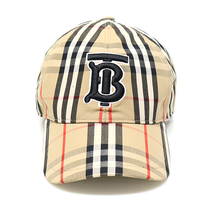 Burberry(버버리) 80172831 아카이브 베이지 빈티지 체크 모노그램 모티프 야구 모자 M