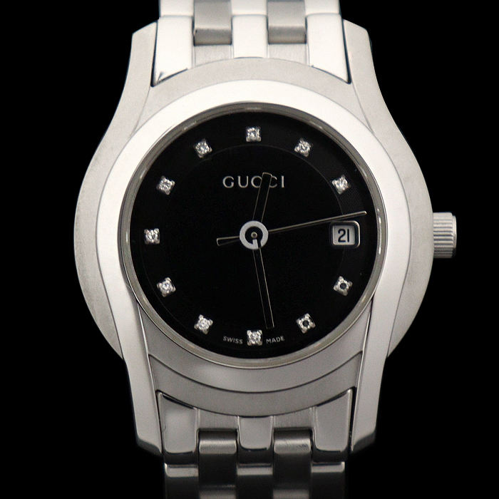 Gucci(구찌) YA055504 5500L 27MM 스틸 쿼츠 11P 다이아 G 클래스 여성 시계