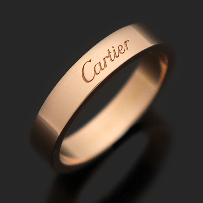 Cartier(까르띠에) B4098056 18K 핑크 골드 C 드 까르띠에 4MM 웨딩 밴드 링 반지 56호