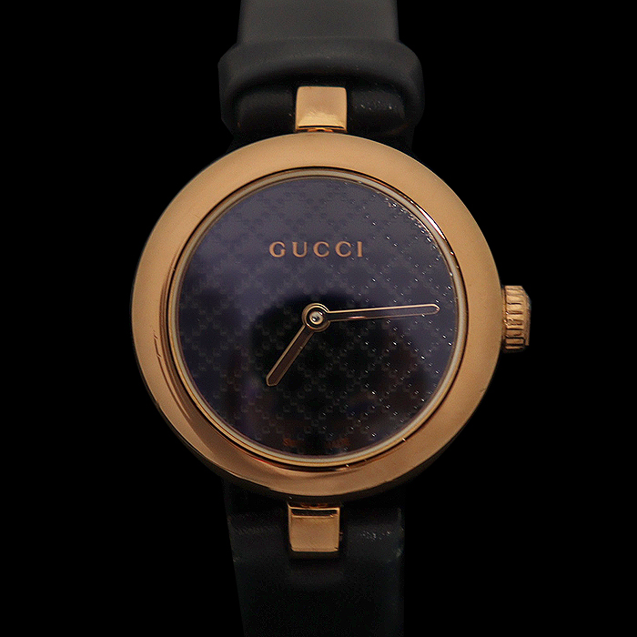 Gucci(구찌) 404233 YA141501 27MM 로즈골드 블랙 PVD 쿼츠 디아망티시마 여성 시계